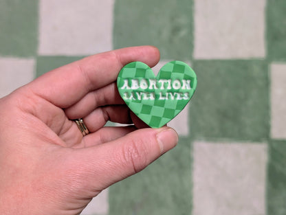 ABORTION SAVES LIVES 🧲 - Green Checks
