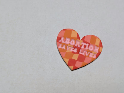 ABORTION SAVES LIVES 🧲 - Orange Disco