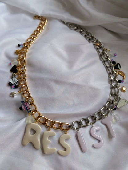 Chunk Charm Necklace - RESIST