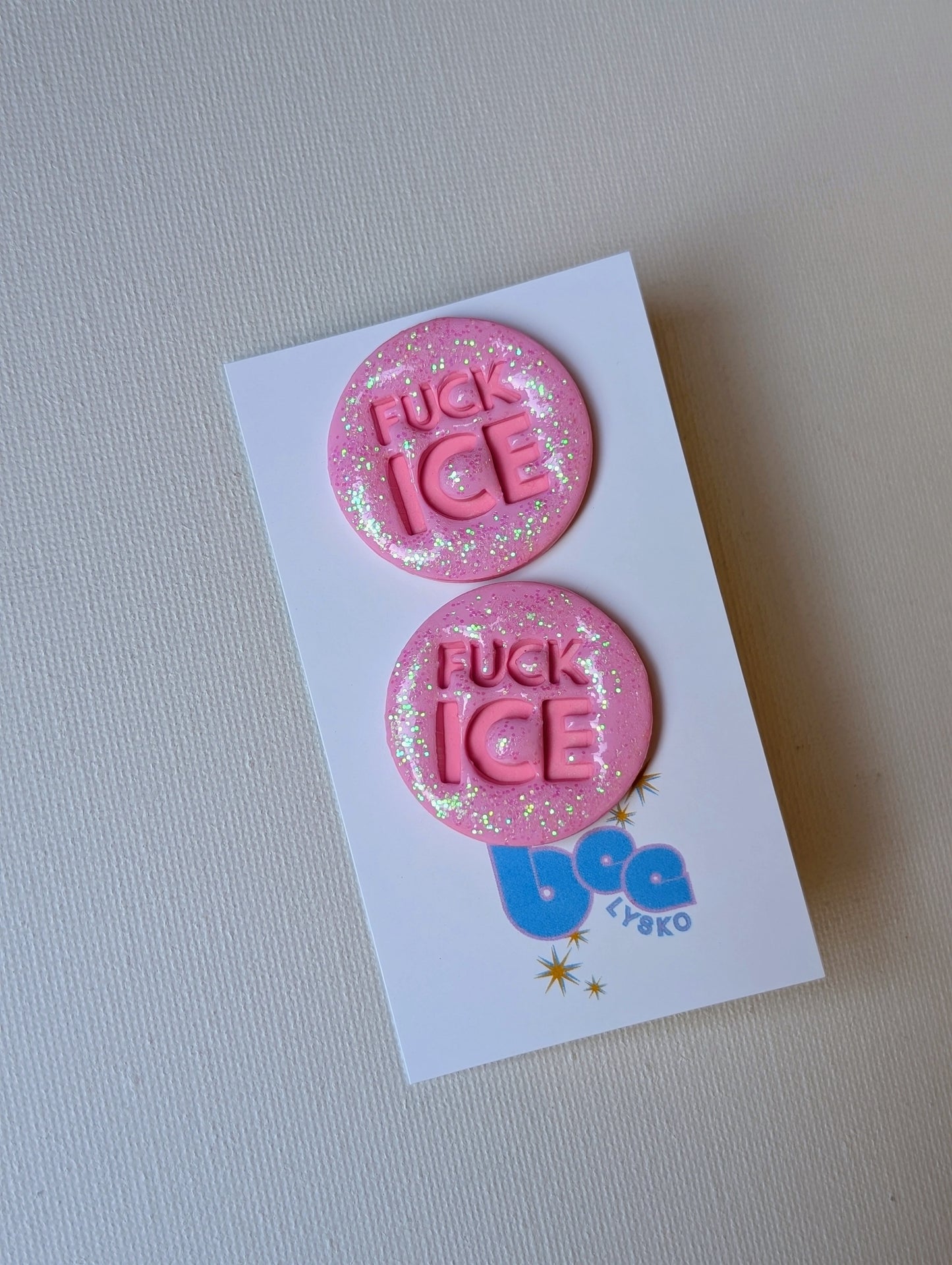 🔥🧊 Studs - Pink Sparkles