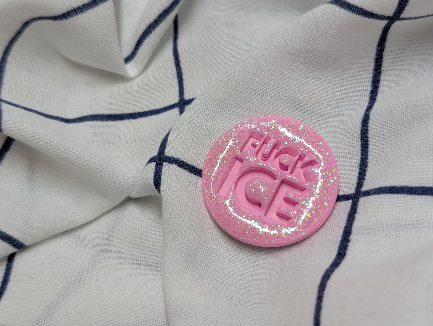 FUCK ICE 🧲 - Pink Glitter