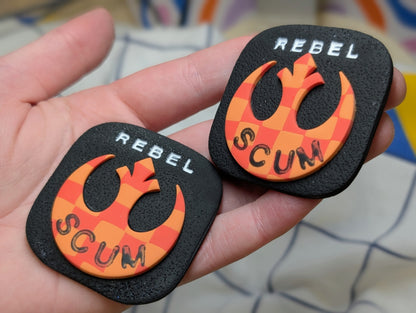 REBEL SCUM 🧲 - Orange Checks