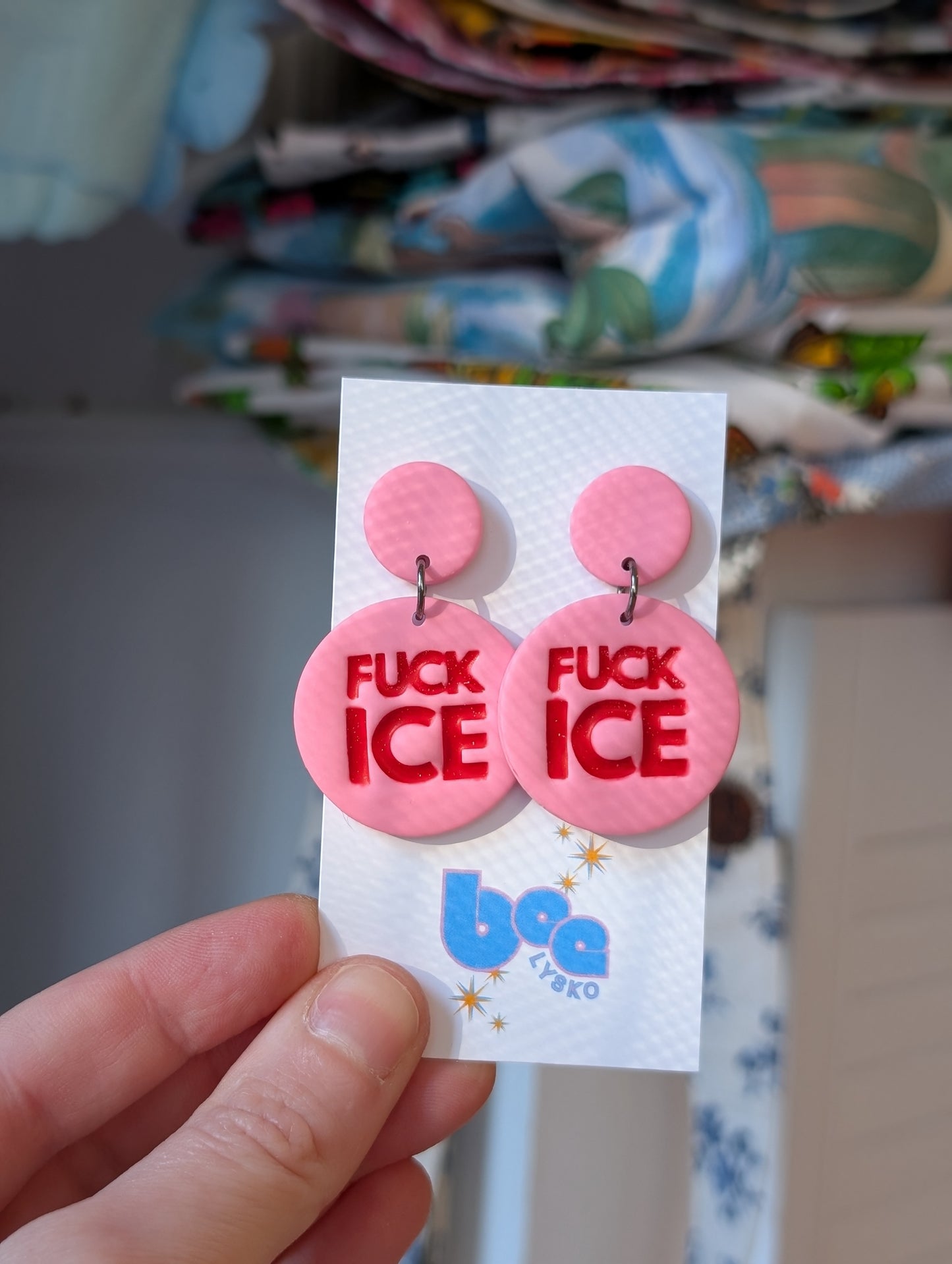 🔥🧊 Dangles - Red + Pink