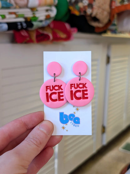 🔥🧊 Dangles - Red + Pink
