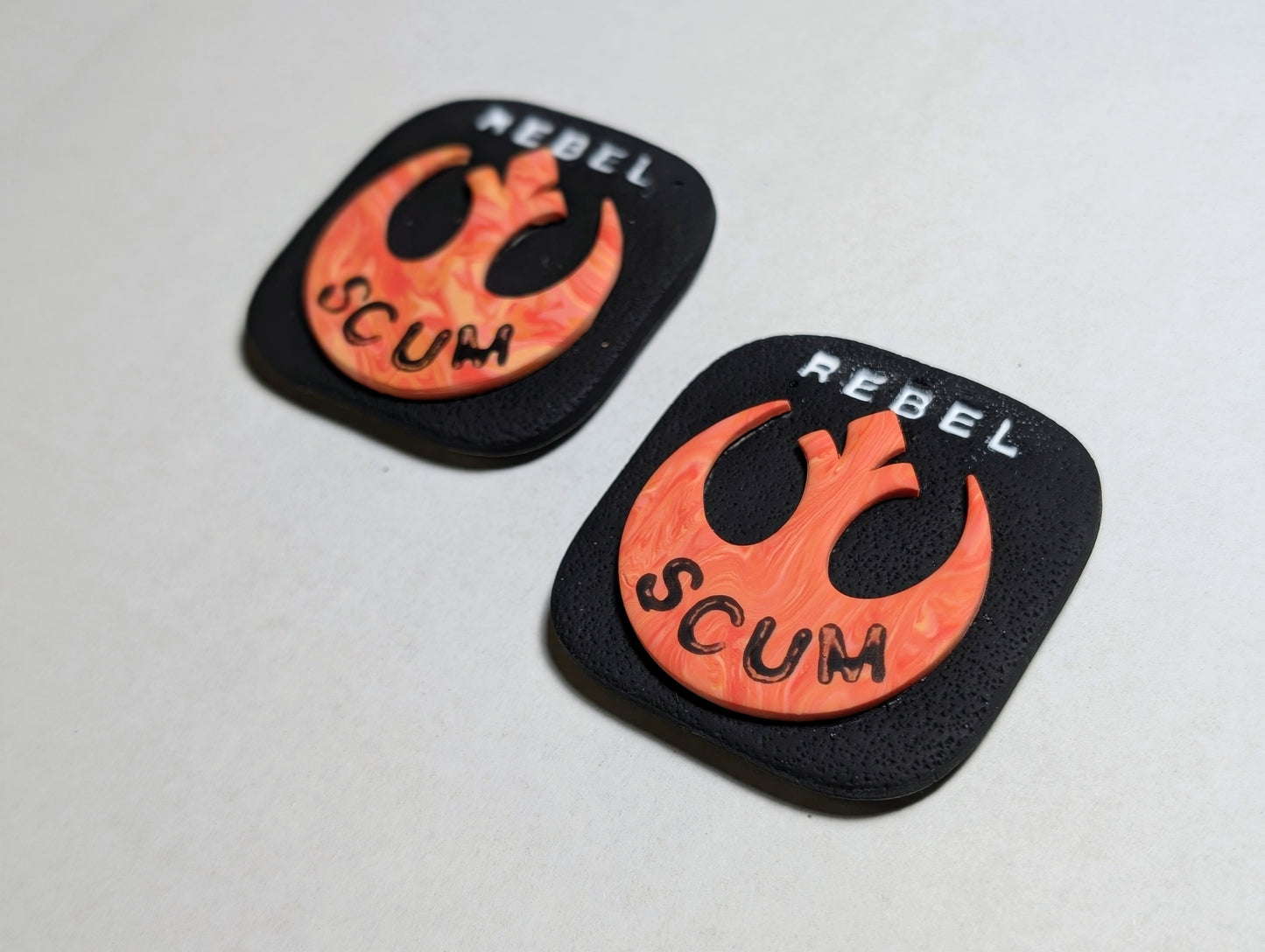 REBEL SCUM 🧲 - Orange Swirls