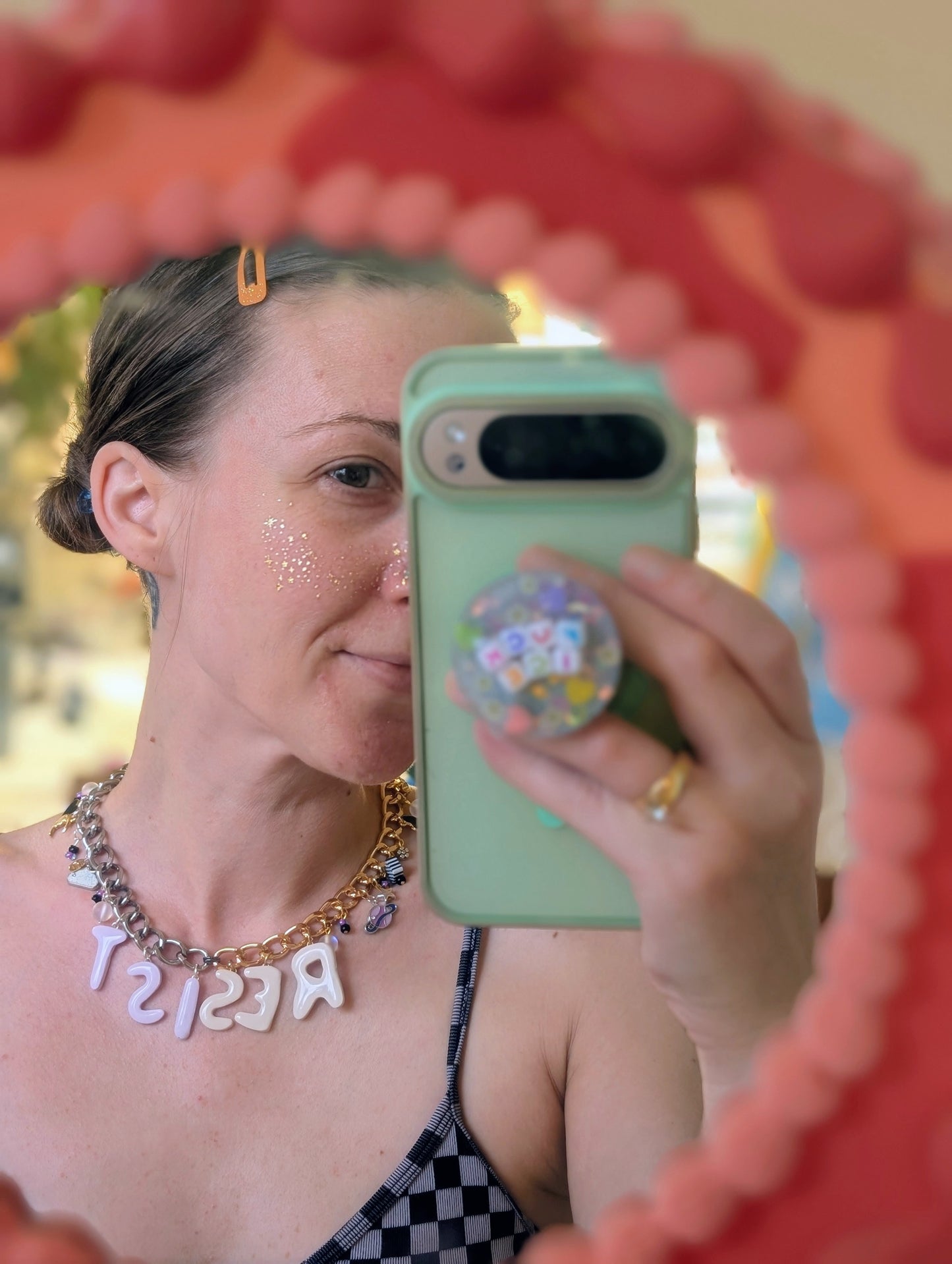 Chunk Charm Necklace - RESIST