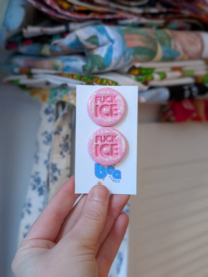 🔥🧊 Studs - Pink Sparkles