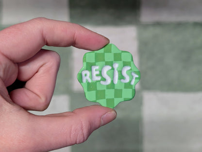 RESIST Pin - Green Checks