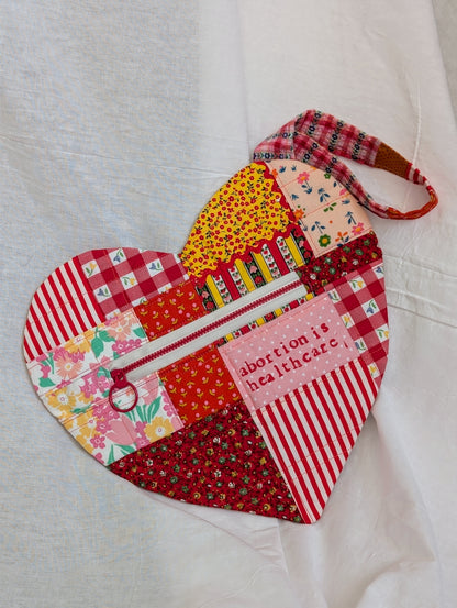 ABORTION IS HEALTHCARE - Quilted Wristlet