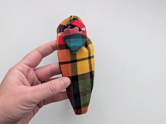 Holiday Plaid B - Knot Headband