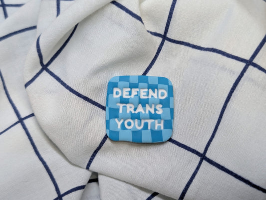 DEFEND TRANS YOUTH 🧲 - Blue Checks