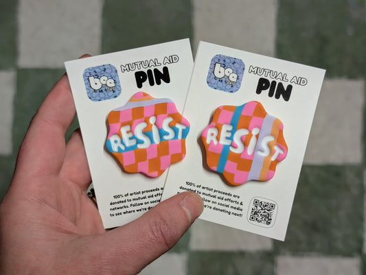 RESIST Pin - Party Slab