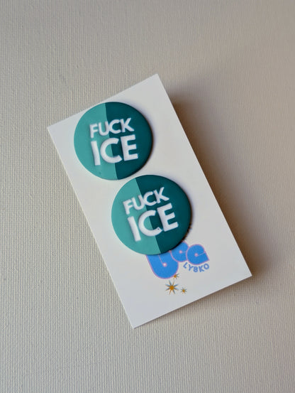 🔥🧊 Studs - Teal + Turquoise