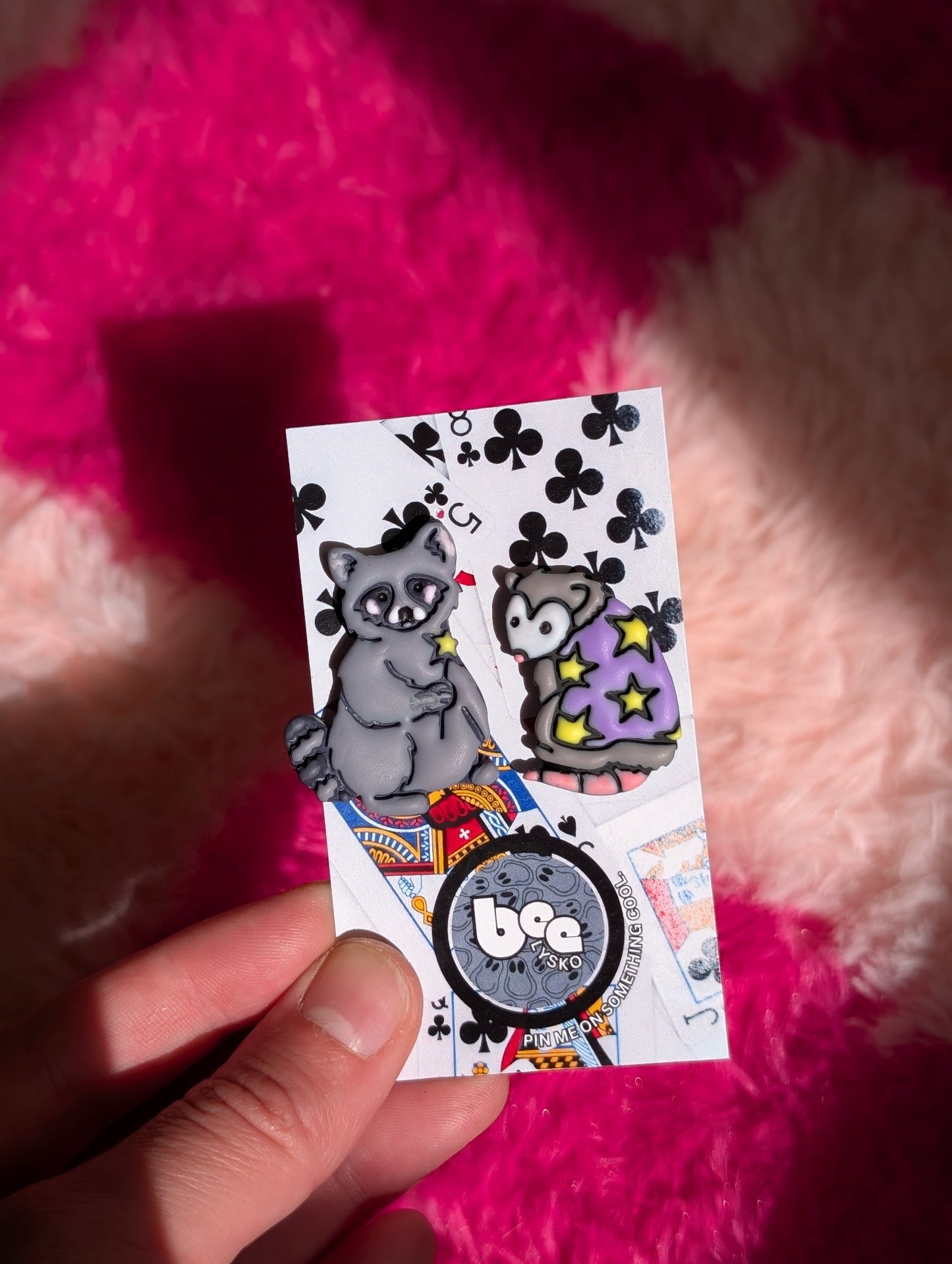 We're Just Girls Pin Set - Yellow & Purple