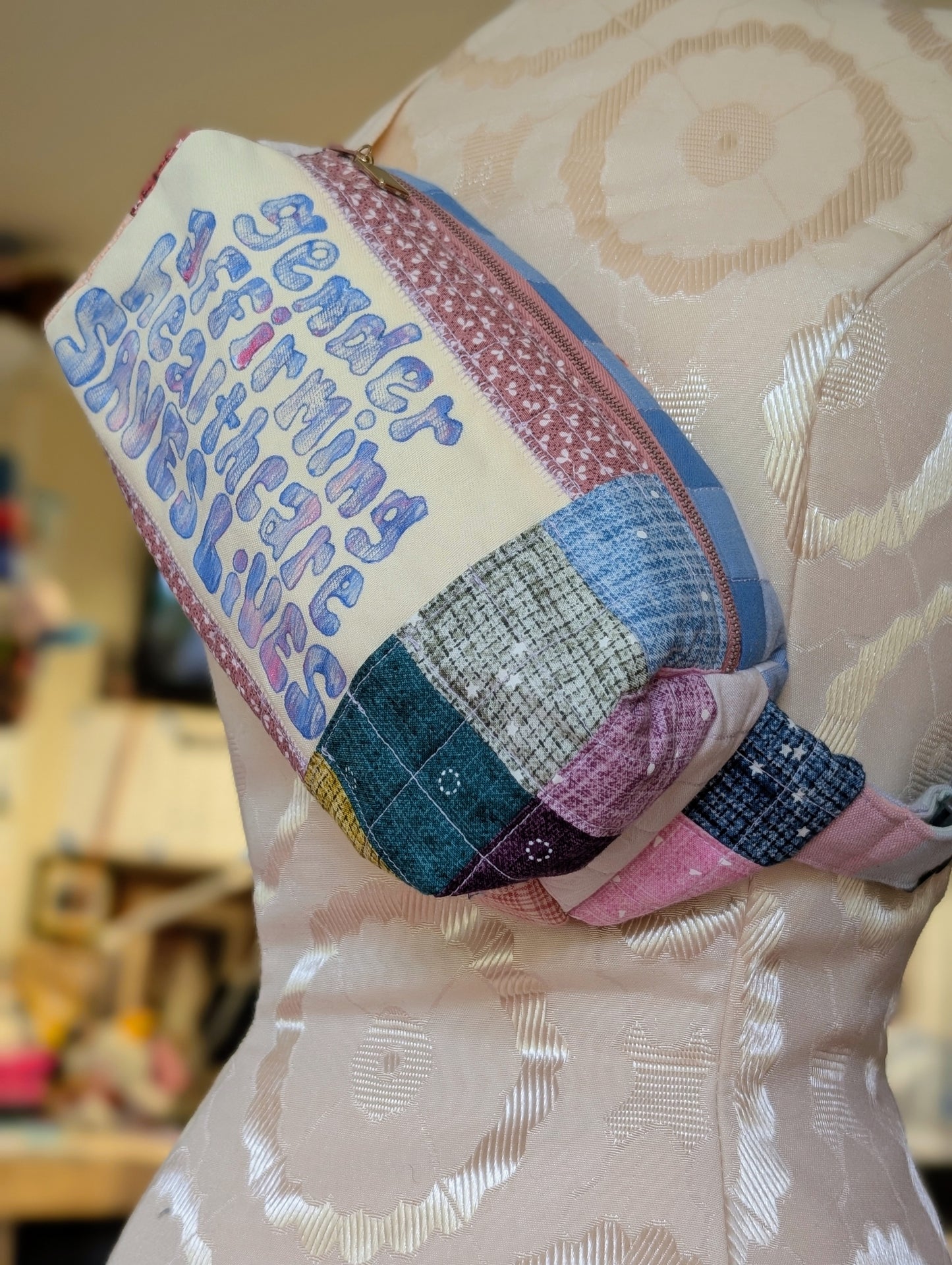 GAC SAVES LIVES - Quilted Slouch Bag