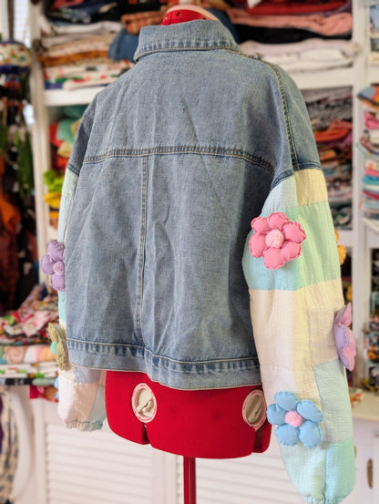 Denim Blooms Jacket