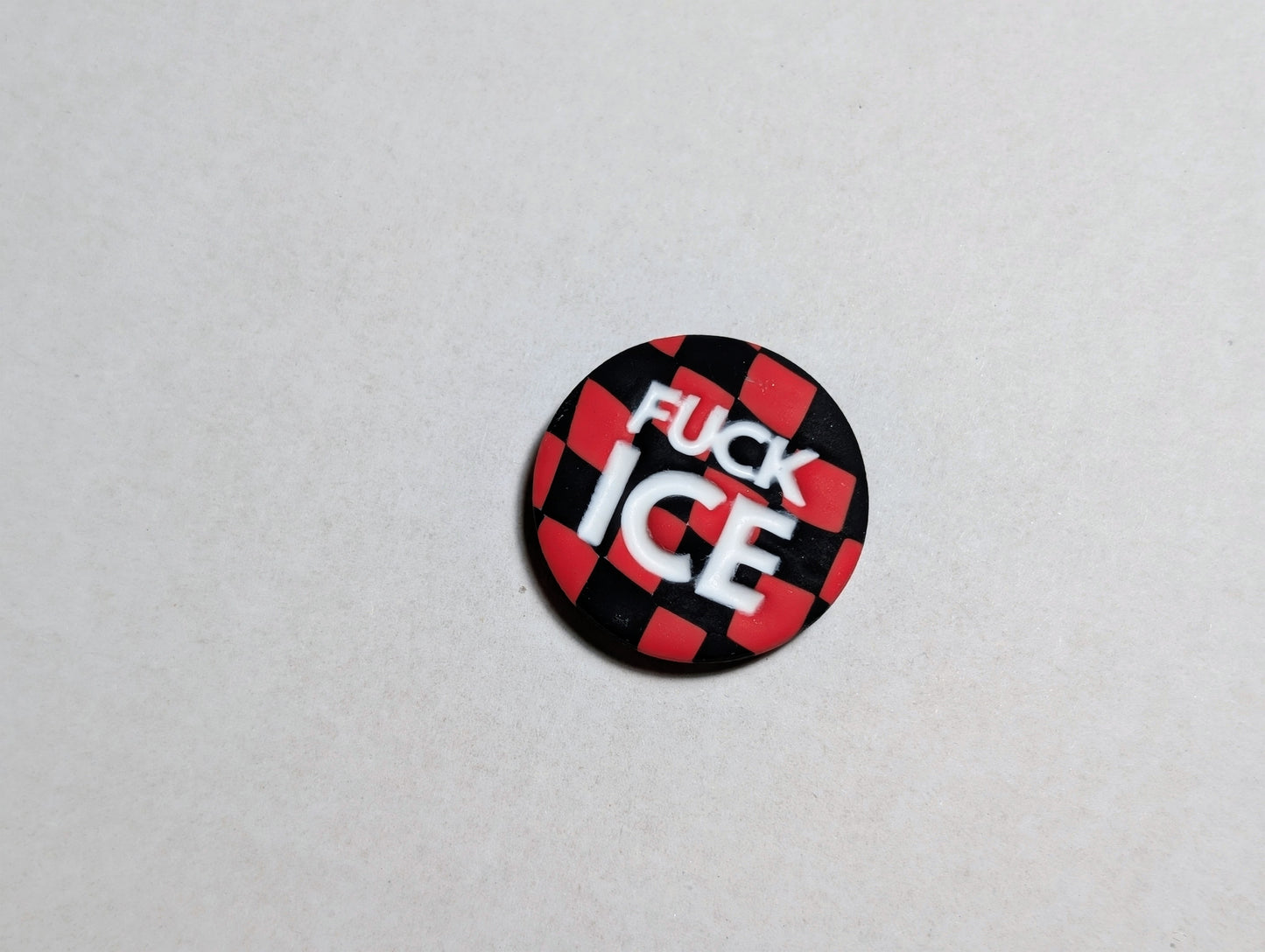 FUCK ICE 🧲 - Red Checks