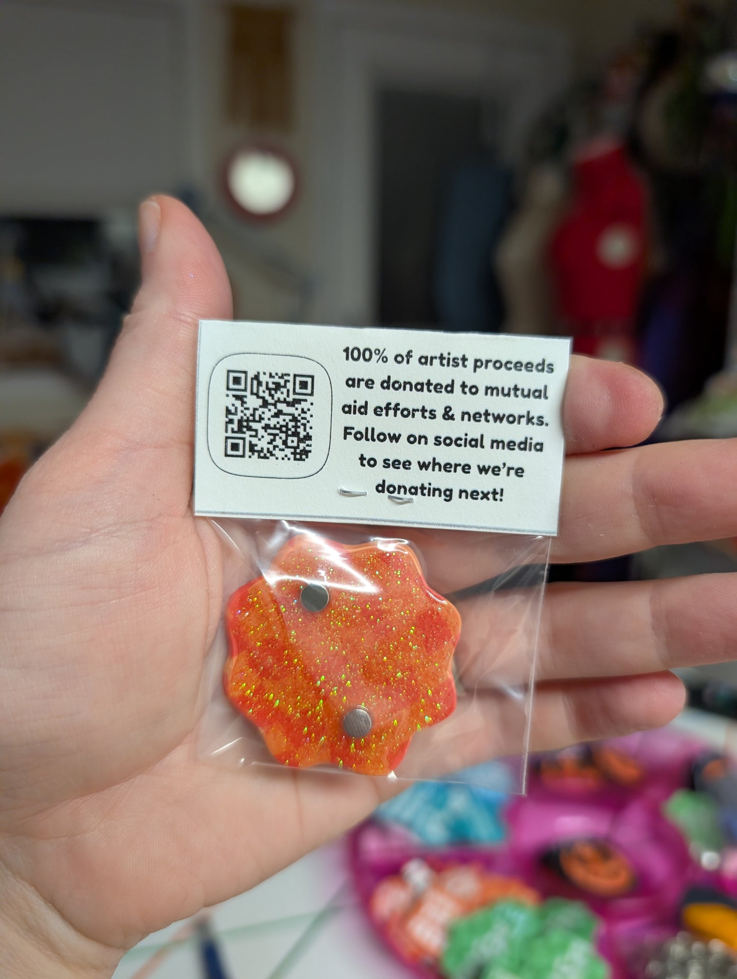 RESIST 🧲 - Orange Checks