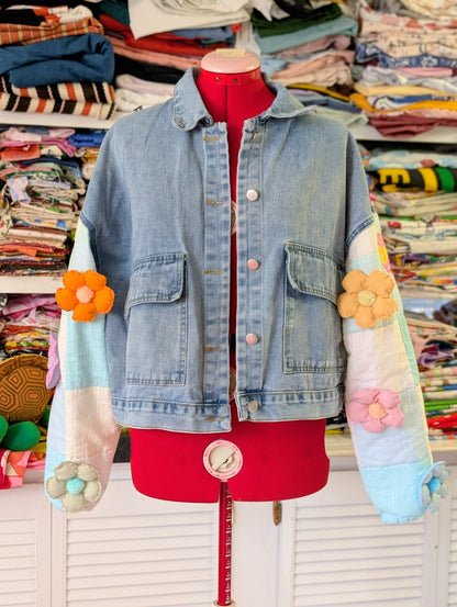Denim Blooms Jacket