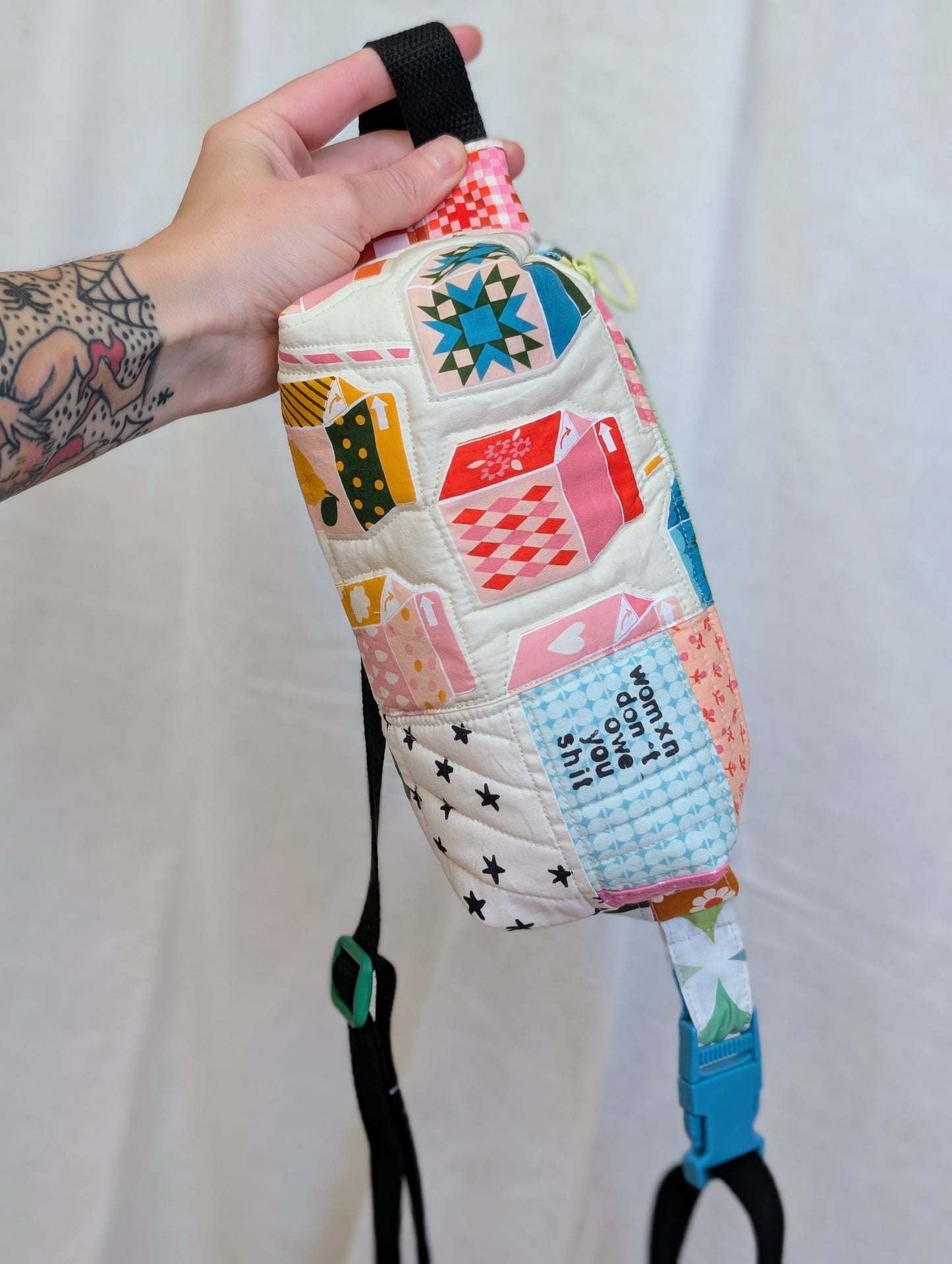 WOMXN DON'T OWE YOU SHIT - Quilted Slouch Bag