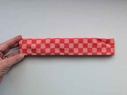 Pink Checkers - Rosie Headband