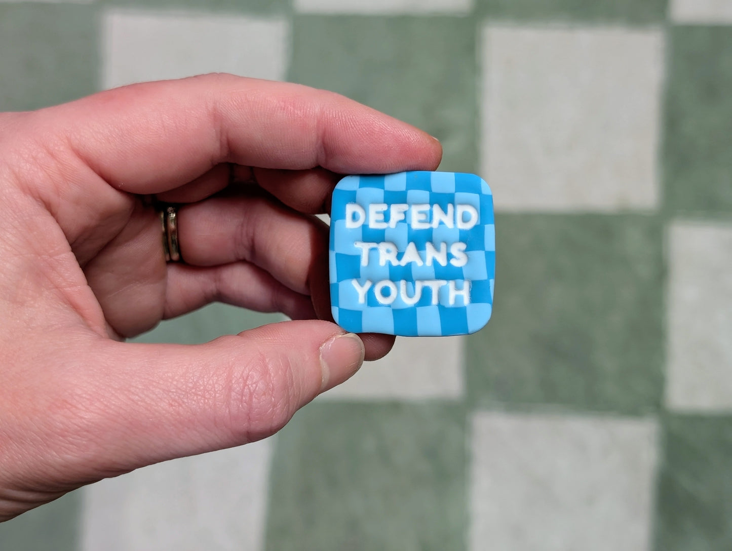 DEFEND TRANS YOUTH 🧲 - Blue Checks