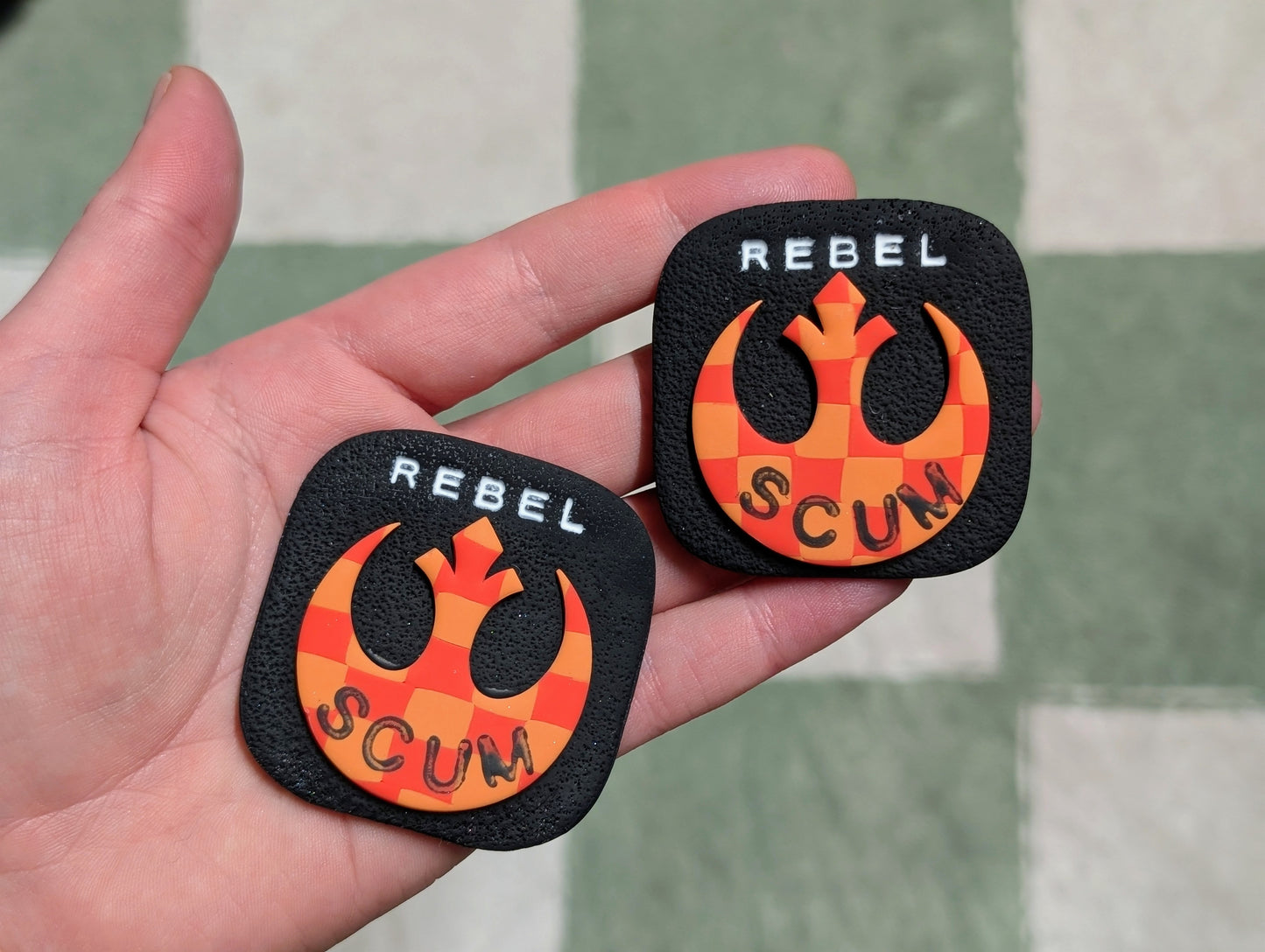 REBEL SCUM 🧲 - Orange Checks