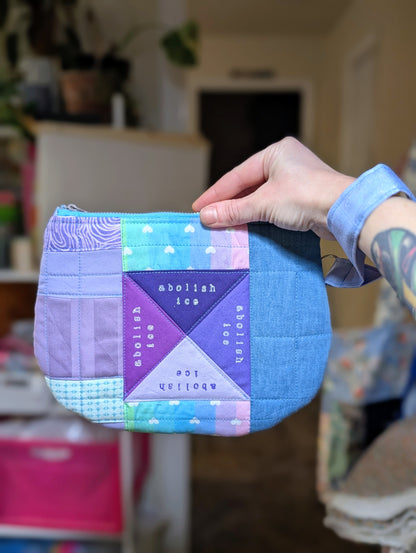 PURPLEY - Quilted Wristlet