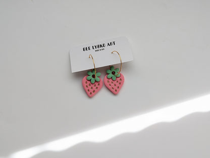Muted Strawberry Hoops