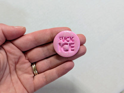 FUCK ICE 🧲 - Pink Glitter
