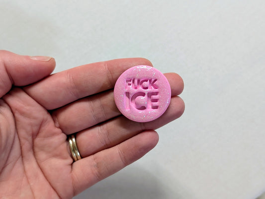FUCK ICE 🧲 - Pink Glitter