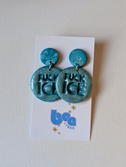 🔥🧊 Dangles - Teal Sparkles
