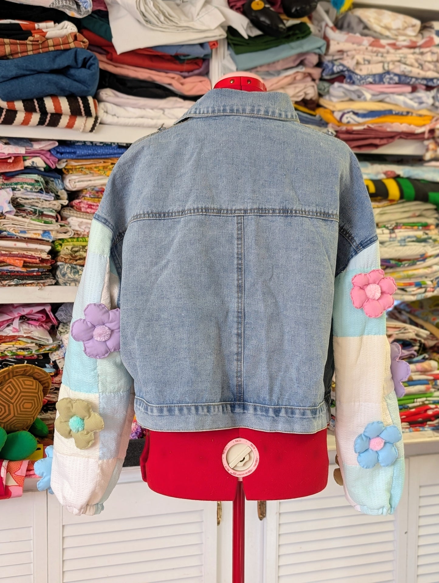 Denim Blooms Jacket