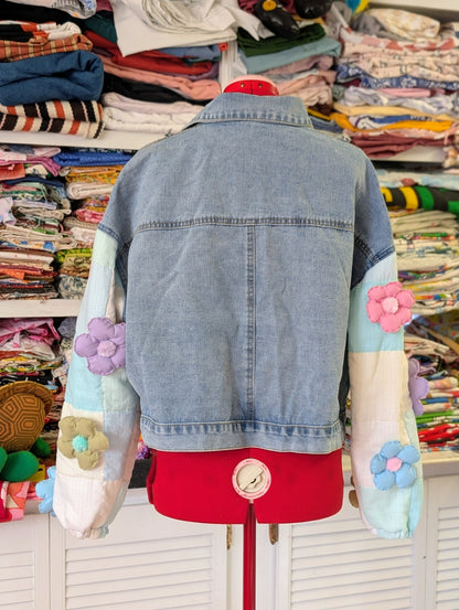 Denim Blooms Jacket