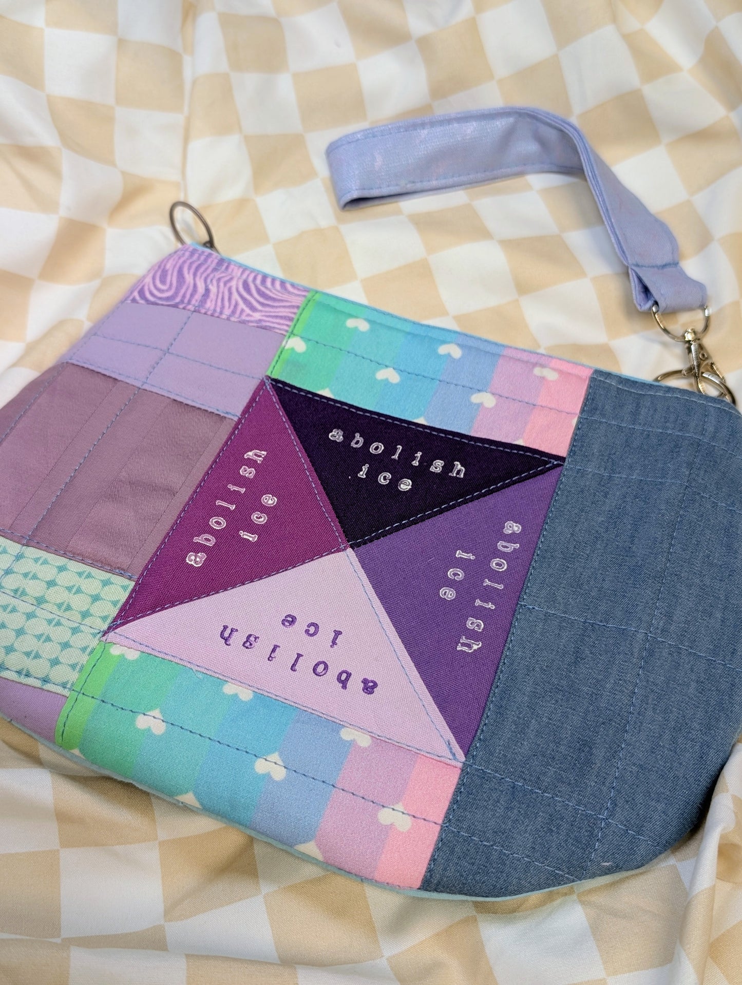 PURPLEY - Quilted Wristlet