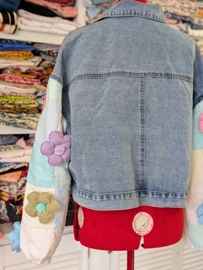 Denim Blooms Jacket