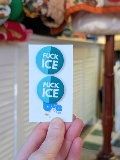 🔥🧊 Studs - Teal + Turquoise