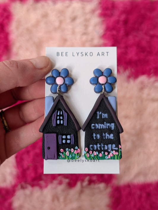 The Cottage - Black + Periwinkle