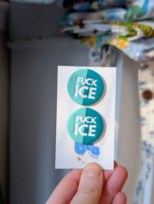 🔥🧊 Studs - Teal + Turquoise