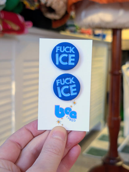 🔥🧊 Studs - Blue + Blue