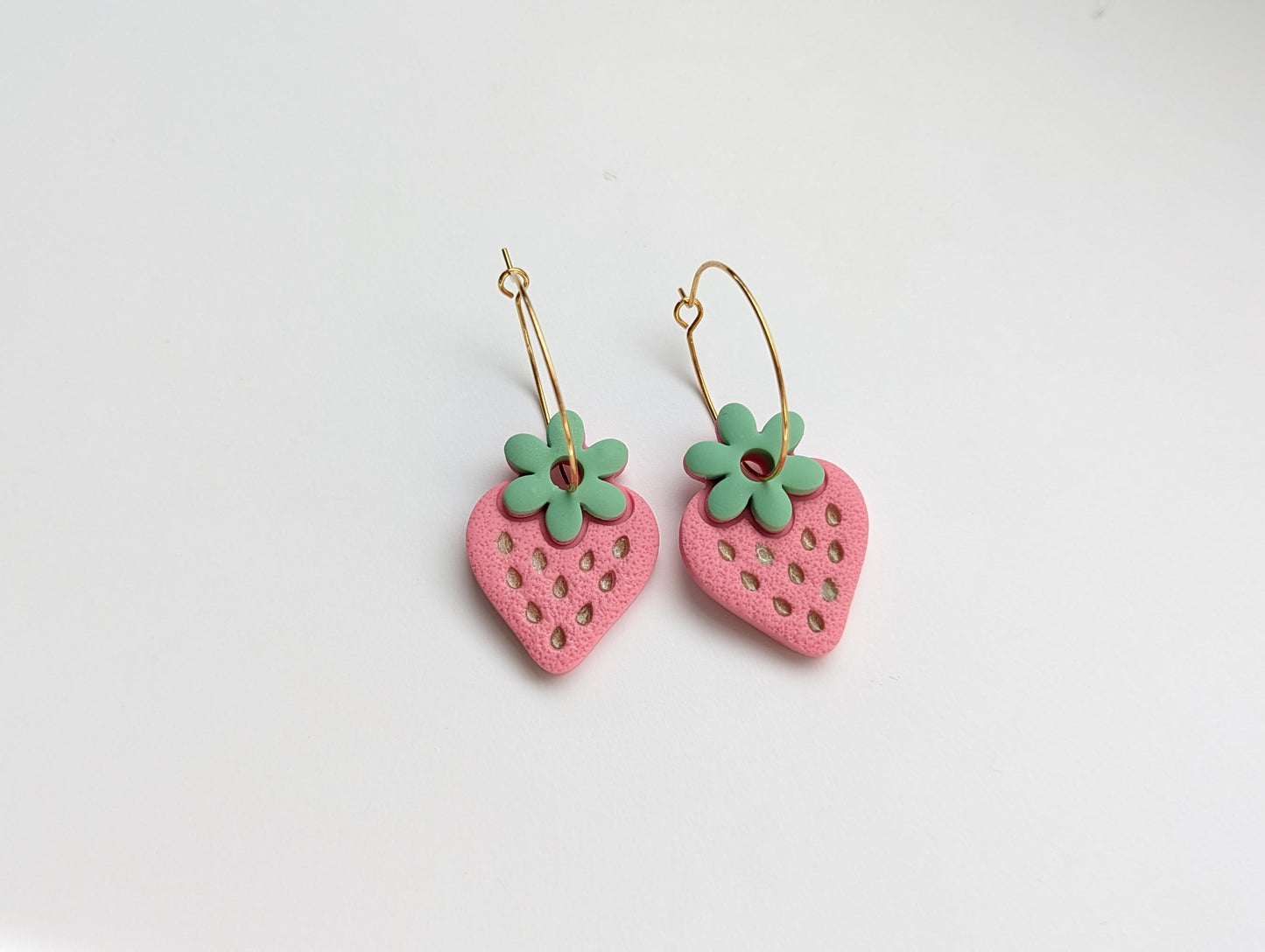 Muted Strawberry Hoops