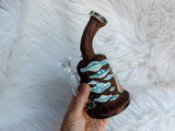 Turquoise Daydream - Honeycomb Bubbler (21+)